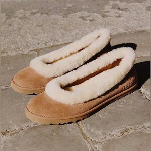 UGG Tan and Cream Women's Slippers